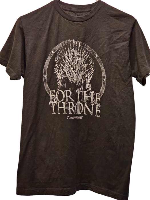 Game of Thrones "For The Throne" Black Graphic T-Shirt HBO Isaac Morris - for just $19.99! 