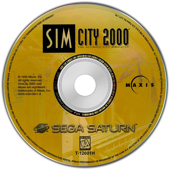SimCity 2000 – Sega Saturn (SS) - for just $17.99! 