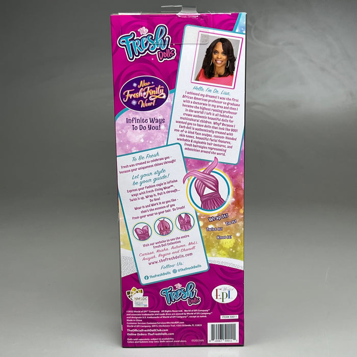 FRESH DOLLS New Fresh Finity Wear Keisha 11.5" (Dr. Lisa) 50011 - for just $8! 