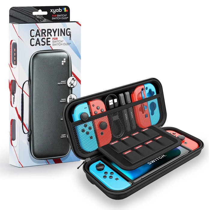 Travel Hard Shell Carrying Case (Black) for Nintentendo Switch & Switch OLED – Nintendo Switch Accessory (NS) - for just $14.99! 