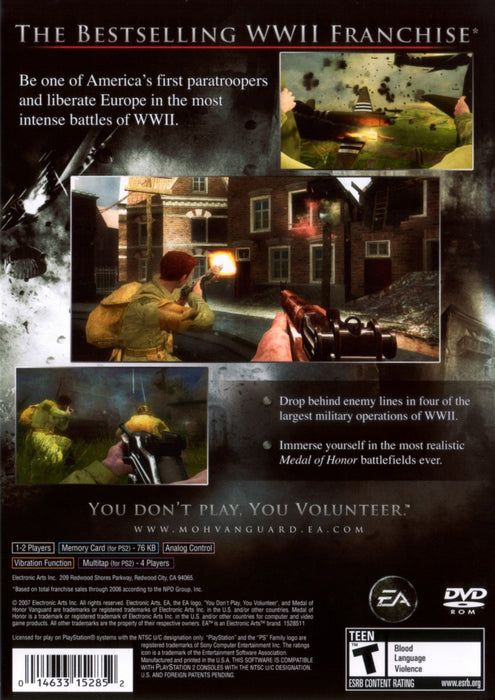 Medal of Honor: Vanguard – PlayStation 2 (PS2) - for just $0! 