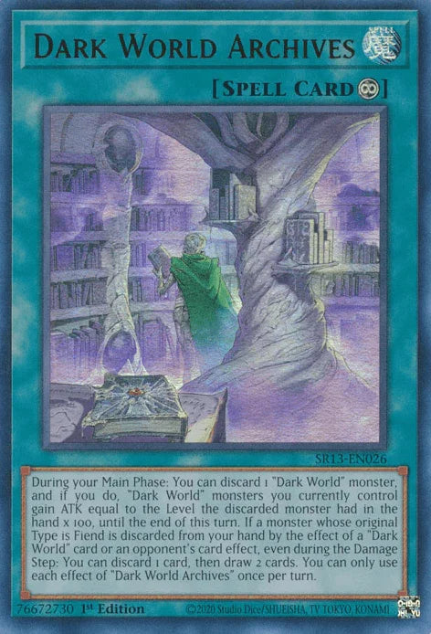 Dark World Archives [SR13-EN026] Ultra Rare - for just $0.10! 