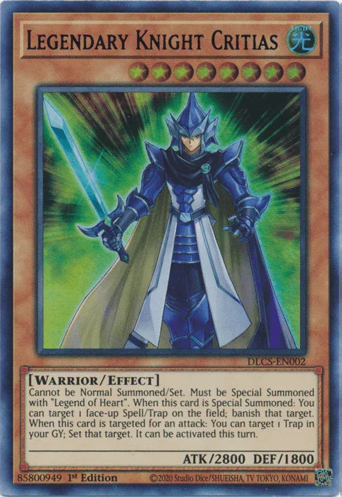 Legendary Knight Critias (Blue) [DLCS-EN002] Ultra Rare - for just $0.15! 