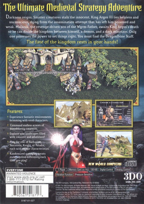 Heroes of Might and Magic – PlayStation 2 (PS2) - for just $0! 