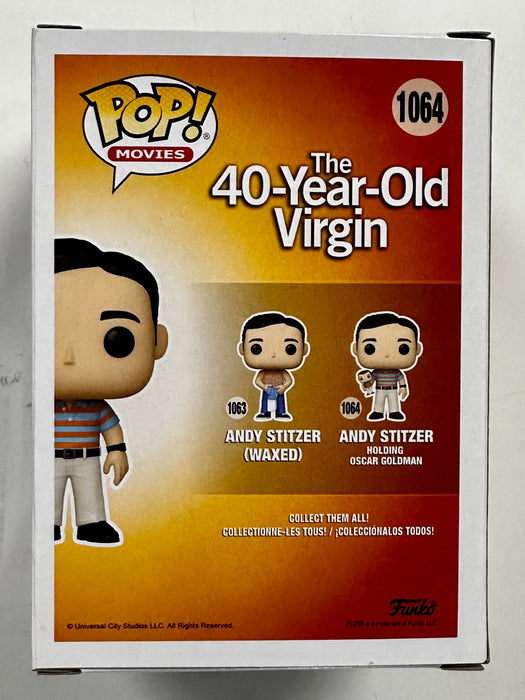 Funko Pop! Movies Andy Stitzer Holding Steve Austin Chase #1064 The 40 Year Old Virgin 2020 - for just $20! 