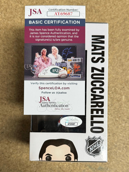 Mats Zuccarello Signed NHL Hockey New York Rangers Funko Pop! #37 With JSA COA - for just $200! 
