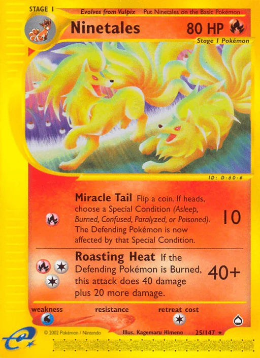Ninetales (25/147) [Aquapolis] - for just $17.05! 