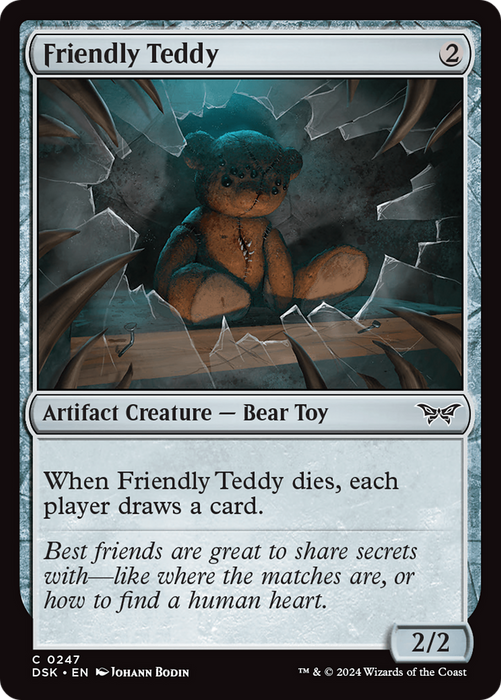 Friendly Teddy (DSK-247) - Duskmourn: House of Horror Foil - for just $0.06! 