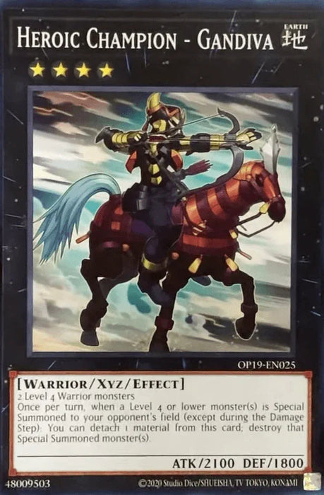 Heroic Champion - Gandiva [OP19-EN025] Common - for just $0.10! 
