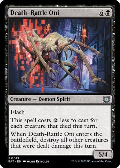 Death-Rattle Oni (March of the Machine: The Aftermath) Near Mint - for just $0.15! 
