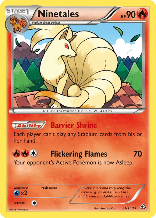 Ninetales (21/160) [XY: Primal Clash] - for just $0.70! 