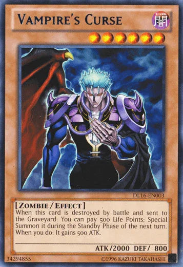 Vampire's Curse (Blue) [DL16-EN003] Rare - for just $0.40! 