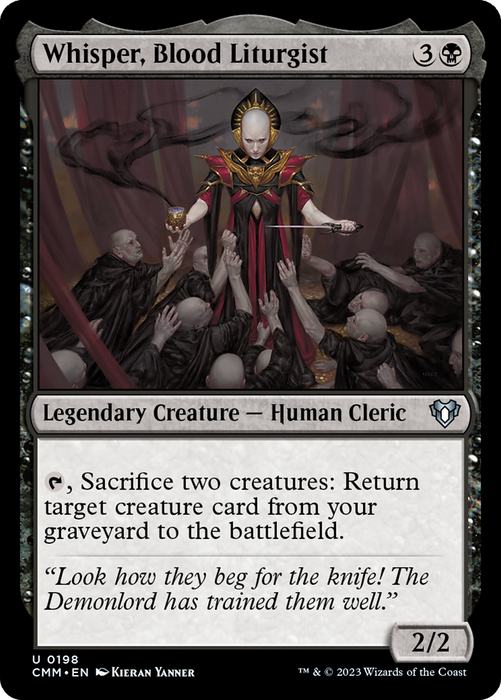 Whisper, Blood Liturgist (CMM-198) - Commander Masters - for just $0.08! 
