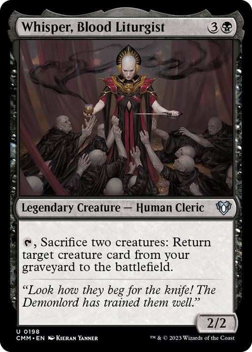 Whisper, Blood Liturgist (CMM-198) - Commander Masters - for just $0.08! 