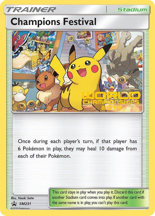 Champions Festival (SM231) (Top Sixteen 2019) [Sun & Moon: Black Star Promos] - for just $0.10! 