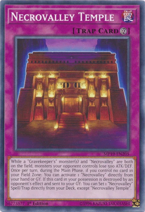 Necrovalley Temple [MP19-EN205] Common - for just $0.10! 