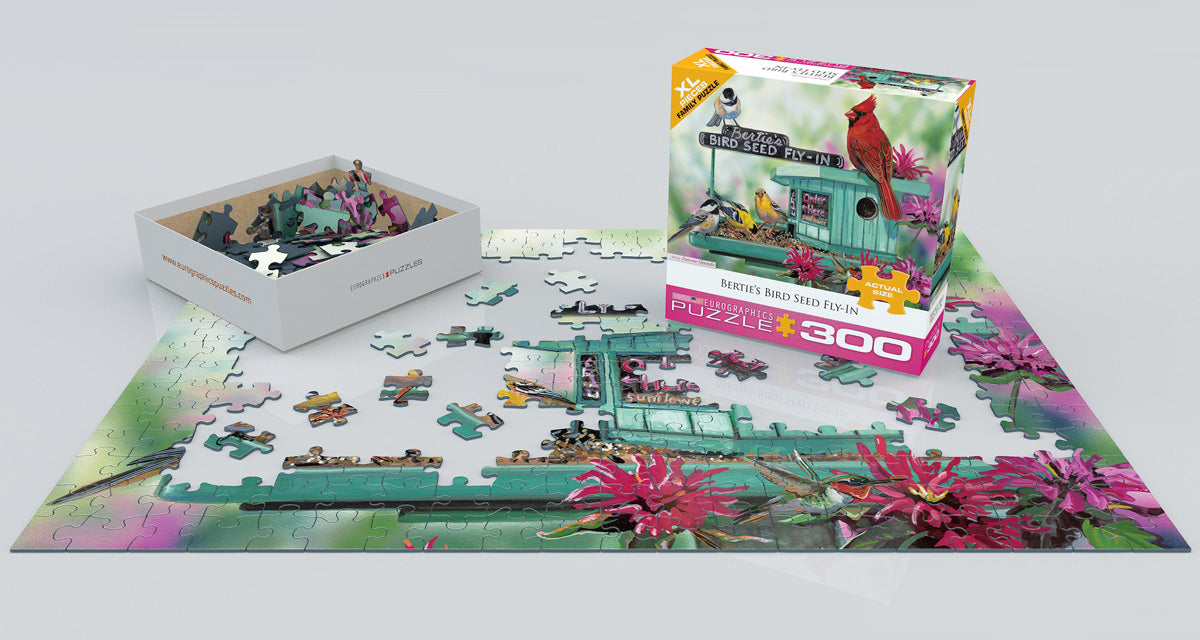 Puzzle: Family Oversize Puzzles - Bertie's Bird Seed Fly-In - for just $16.99! 