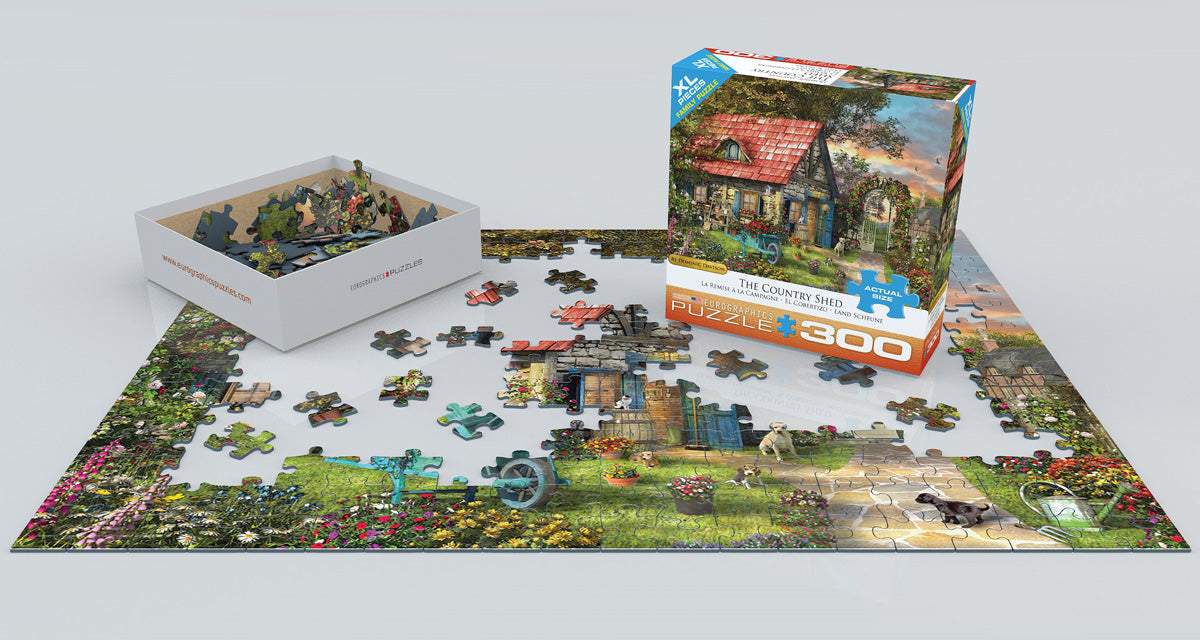 Puzzle: Family Oversize Puzzles - The Country Shed by Dominic Davison - for just $16.99! 