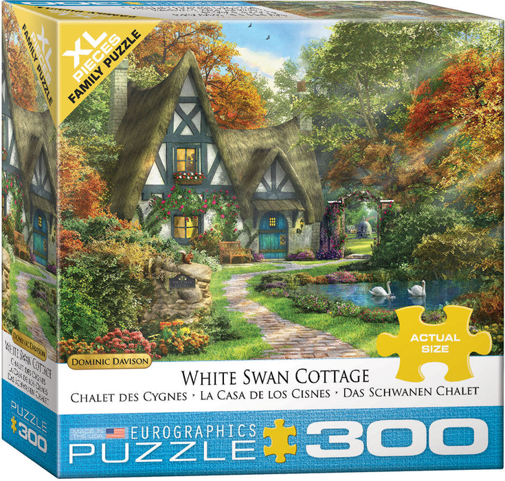 Puzzle: Family Oversize Puzzles - White Swan Cottage by Dominic Davison - for just $16.99! 
