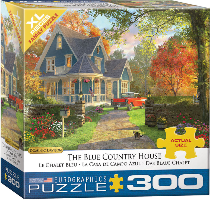 Puzzle: Family Oversize Puzzles - The Blue Country House by Dominic Davison - for just $16.99! 