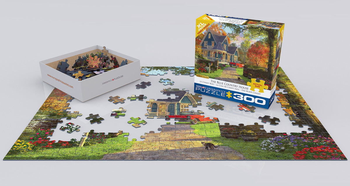 Puzzle: Family Oversize Puzzles - The Blue Country House by Dominic Davison - for just $16.99! 
