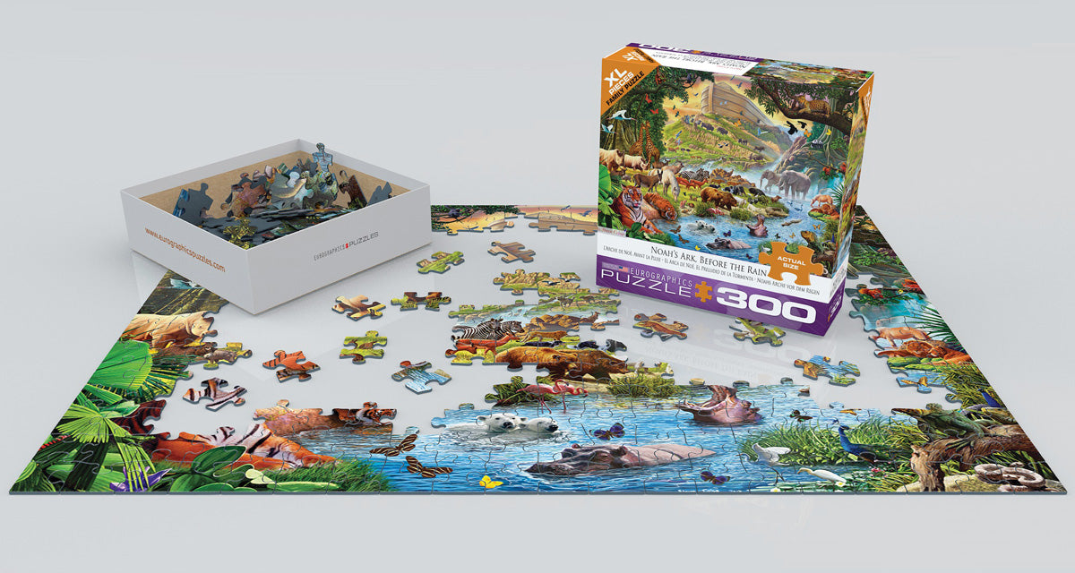 Puzzle: Family Oversize Puzzles - Noah's Ark Before the Rain - for just $16.99! 