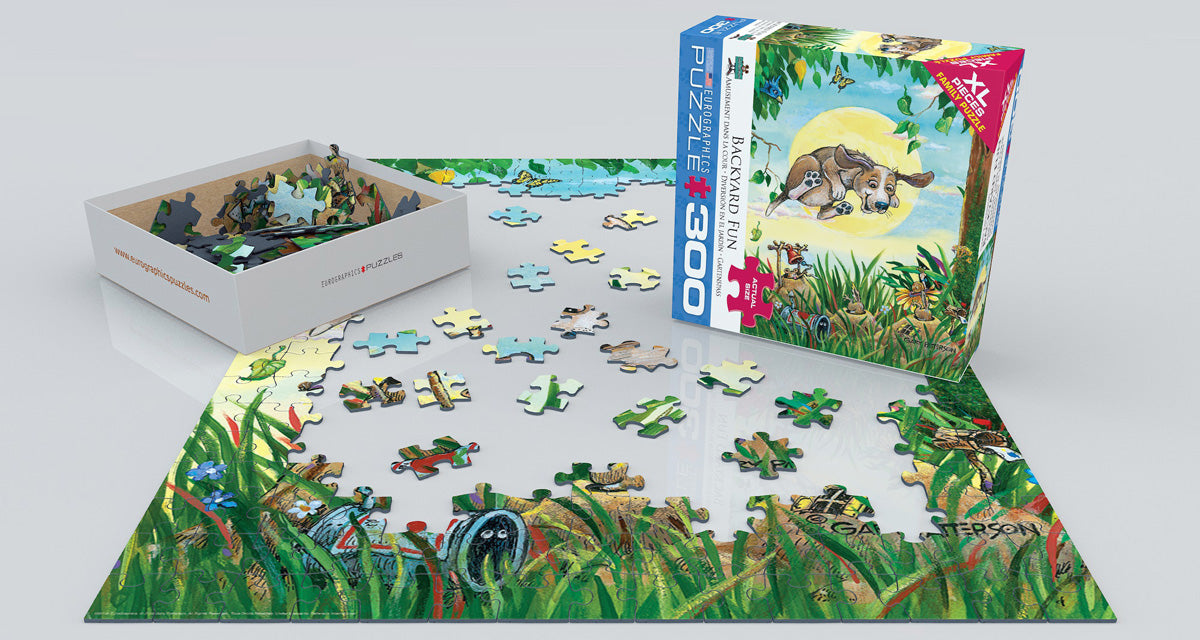 Puzzle: Family Oversize Puzzles - Backyard Fun Dog by Gary Paterson - for just $16.99! 
