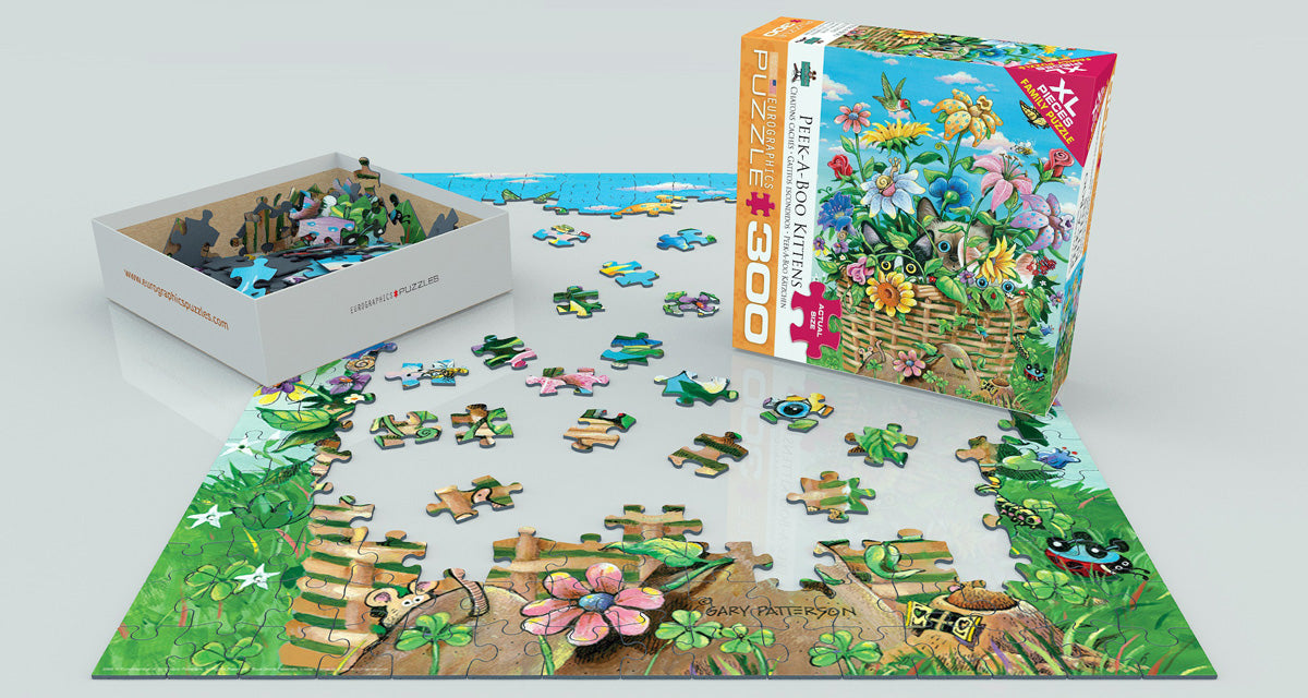 Puzzle: Family Oversize Puzzles - Peek-A-Boo Kittens - for just $16.99! 