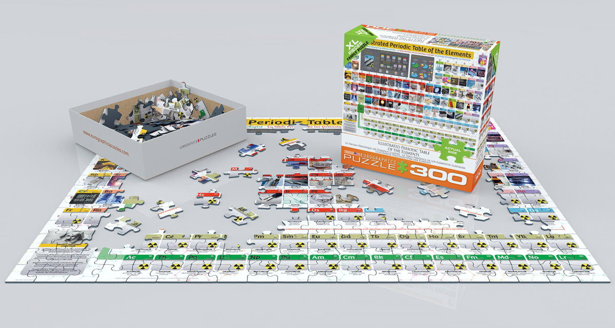 Puzzle: Family Oversize Puzzles - Illustrated Periodic Table of the Elements (photographic) - for just $16.99! 
