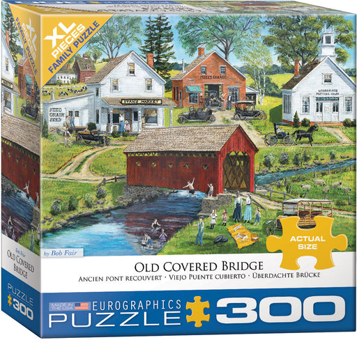 Puzzle: Family Oversize Puzzles - Old Covered Bridge - for just $16.99! 