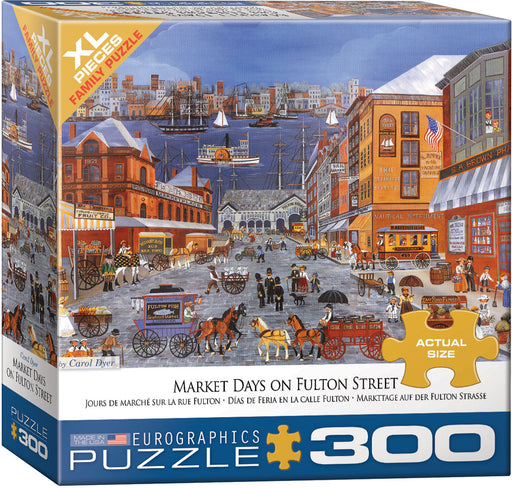 Puzzle: Family Oversize Puzzles - Market Days on Fulton Street - for just $16.99! 