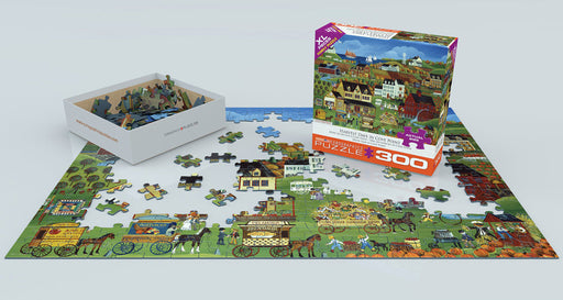 Puzzle: Variety 300 Pieces - Harvest Days in Cove Point - for just $16.99! 
