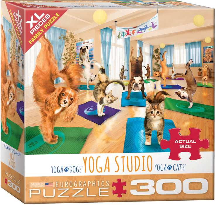 Puzzle: Yoga Dogs & Cats Collection - Yoga Studio - for just $16.99! 