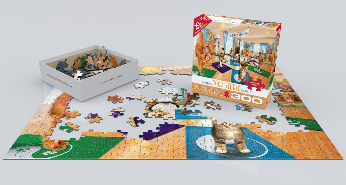 Puzzle: Yoga Dogs & Cats Collection - Yoga Studio - for just $16.99! 