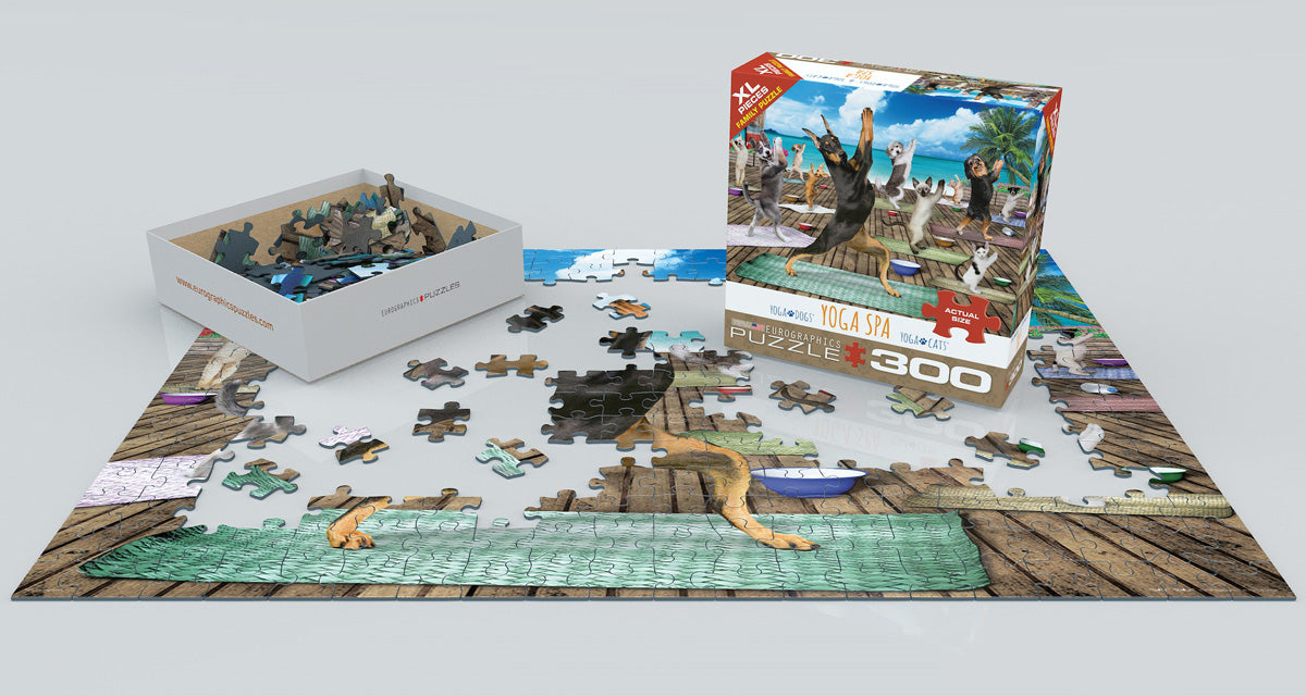 Puzzle: Yoga Dogs & Cats Collection - Yoga Spa - for just $16.99! 