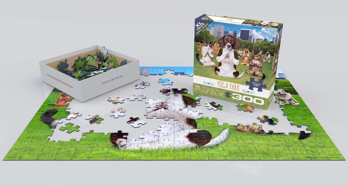 Puzzle: Yoga Dogs & Cats Collection - Yoga Park - for just $16.99! 