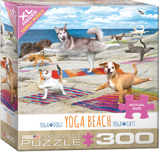 Puzzle: Yoga Dogs & Cats Collection - Yoga Beach - for just $16.99! 