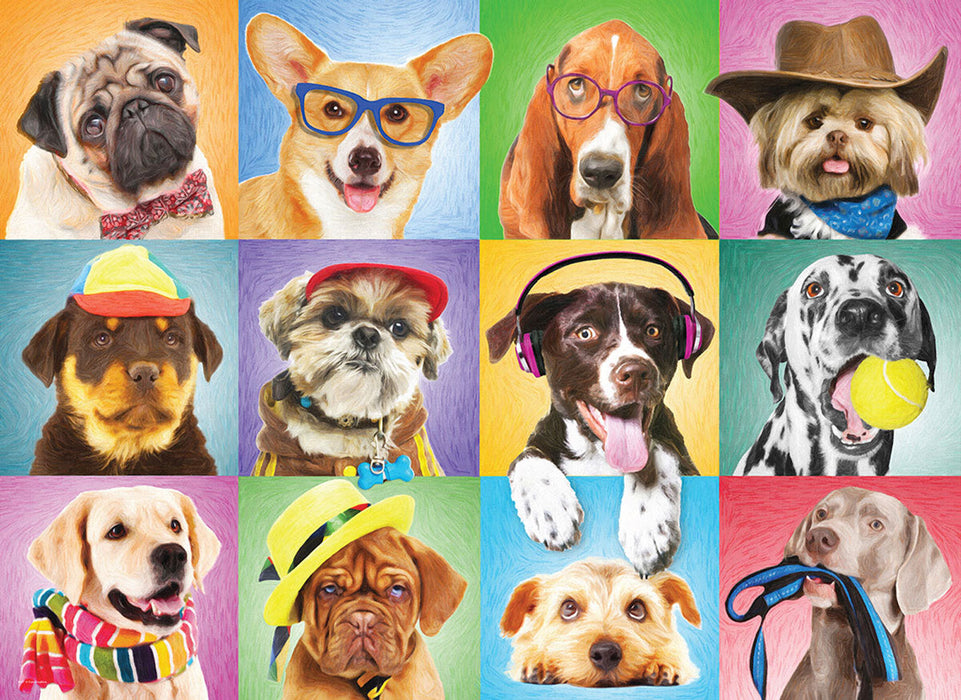 Family Oversize Puzzles - Silly Dogs - for just $16.99! 