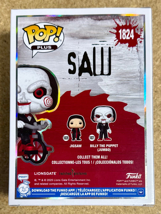 Tobin Bell Signed Saw Billy The Puppet Exclusive Funko Pop #1824 Jigsaw 2025 - for just $250! 