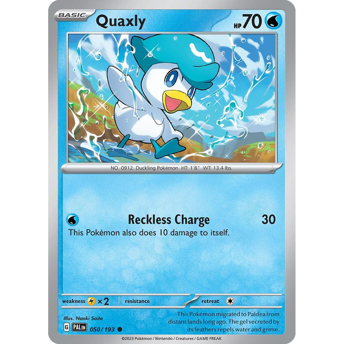 Quaxly (050/193) (Theme Deck Exclusive) [Scarlet & Violet: Paldea Evolved] - Just $0.05! Shop now at Retro Gaming of Denver