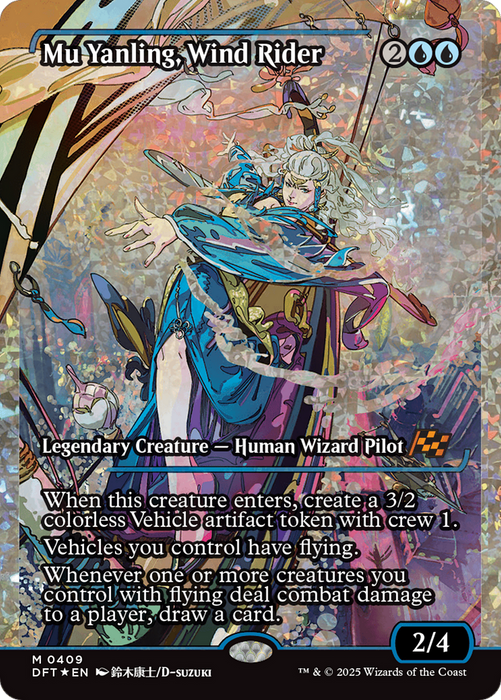 Mu Yanling, Wind Rider (DFT-409) - Aetherdrift: (Showcase) Foil - for just $12.73! 