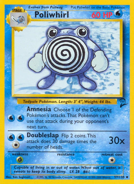 Poliwhirl (57/130) [Base Set 2] - for just $0.60! 