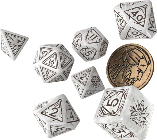 The Witcher Dice Set: Geralt - The White Wolf (7 + coin) - for just $23! 