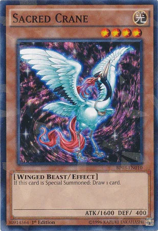 Sacred Crane [BP03-EN010] Shatterfoil Rare - for just $1.60! 