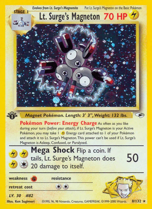 Lt. Surge's Magneton (8/132) [Gym Heroes 1st Edition] - for just $32! 