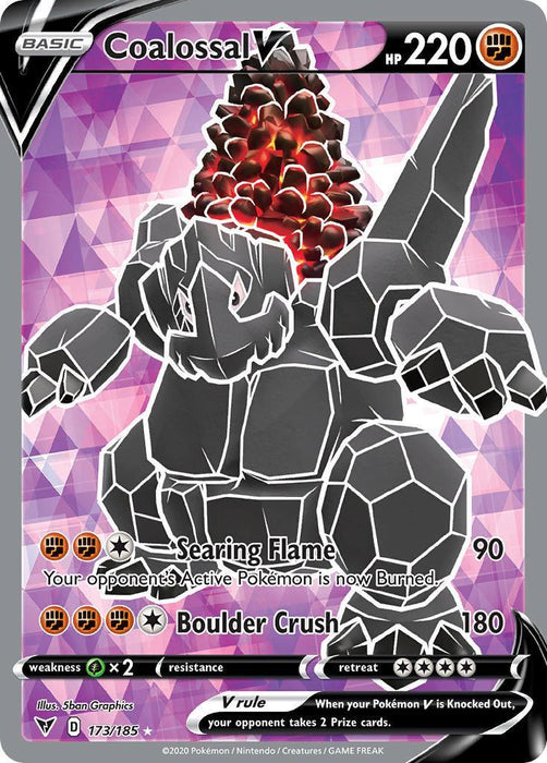 Coalossal V (173/185) [Sword & Shield: Vivid Voltage] - for just $0.95! 