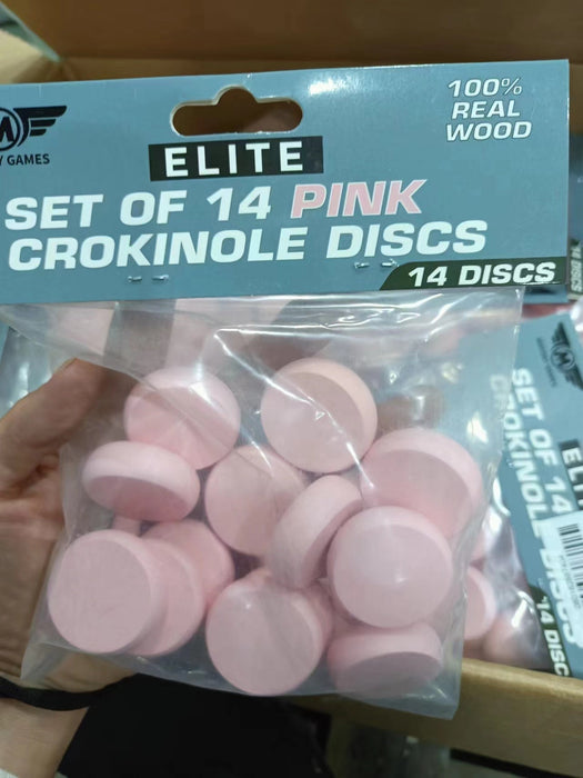ELITE 14 Count Crokinole Discs (Choose from 10 colors) + Scoring Peg - for just $9.95! 
