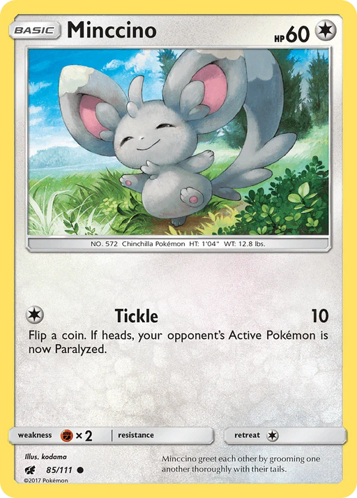 Minccino (85/111) [Sun & Moon: Crimson Invasion] - for just $0.10! 