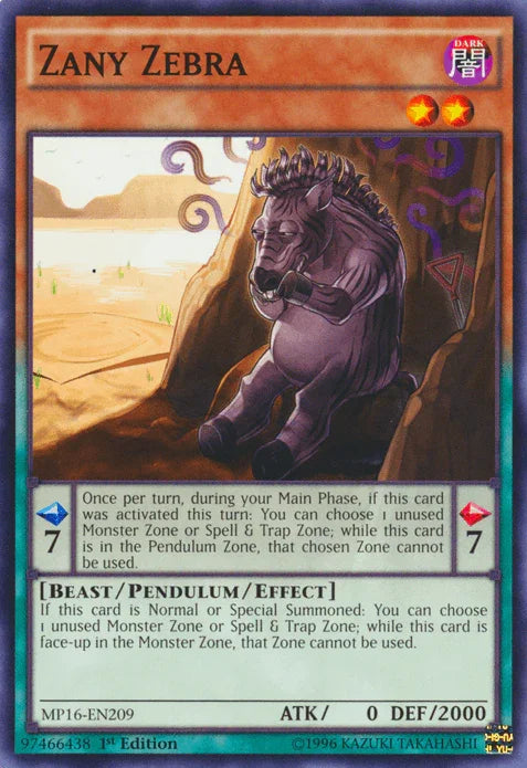 Zany Zebra [MP16-EN209] Common - for just $0.10! 