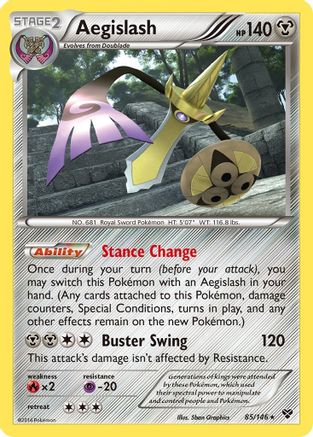 Aegislash 085/146 - XY Base Set - for just $0.15! 